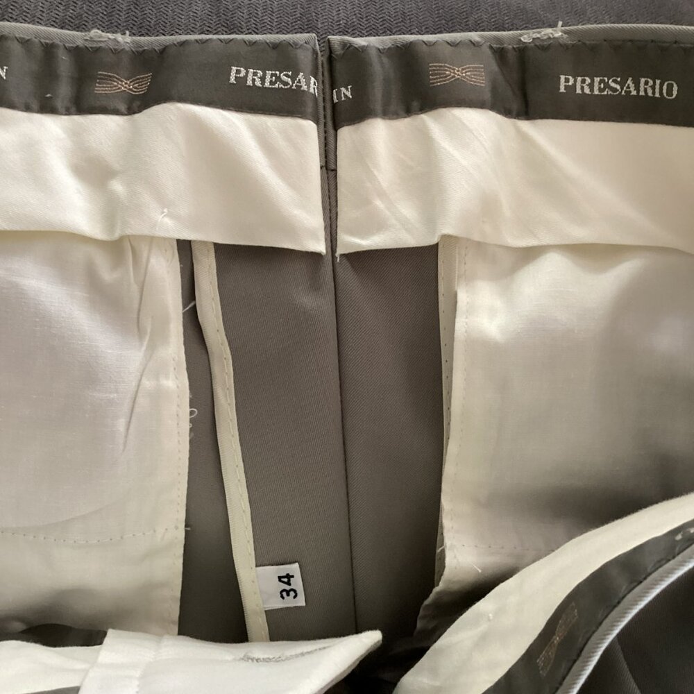 Green Presario 100% Wool Dress Pants Designed in Italy by Corbin - NWT - W34 - Picture 5 of 9
